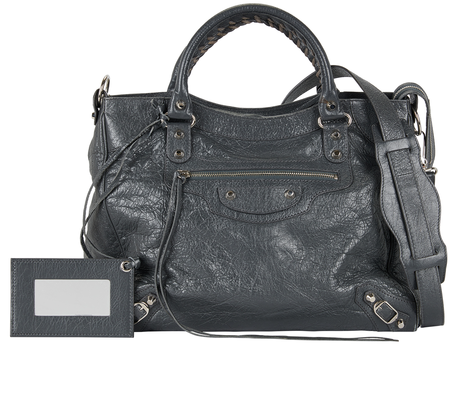 City, &pound;695, Handbags, Grey, Leather, Other view